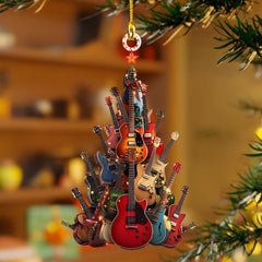 🎄Rockin' Around The Guitar Christmas Tree Ornament🎸
