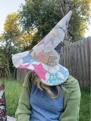 🧙⭐🧙The Quilted Witch Hat | Handcrafted Folk Art Hat