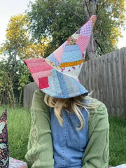 🧙⭐🧙The Quilted Witch Hat | Handcrafted Folk Art Hat