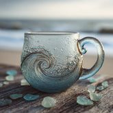 🌊🎁🌊 Bestselling Sea Glass Wave Mug – 49% OFF! - Unique Handcrafted Ocean Mug