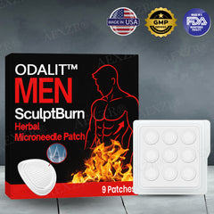 ODALIT™ Men SculptBurn  🎉🅻🅸🅼🅸🆃🅴🅳 🆃🅸🅼🅴 🅾🅵🅵🅴🆁🎉 Herbal Microneedle Patch ✅ 𝕊𝕒𝕧𝕖 🇺🇵 𝕥𝕠 7️⃣0️⃣% 𝐄𝐧𝐝𝐬 𝐢𝐧 𝟏𝟎 𝐦𝐢𝐧𝐮𝐭𝐞𝐬❗