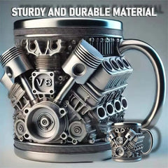 🔥Handcrafted 3D Coffee Cup – Inspired by V8 & V6 Engines