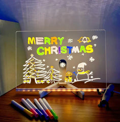 ✨LED Acrylic Board with Colors - with 7 pen 🎨
