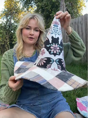 🧙⭐🧙The Quilted Witch Hat | Handcrafted Folk Art Hat