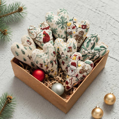 🎅Best Christmas Gift💖DIY Heart Shaped Hand Embroidered Christmas Ornament/Ornament Kit