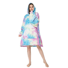 Casual Tie-Dye Oversized Hoodies Sweatshirt